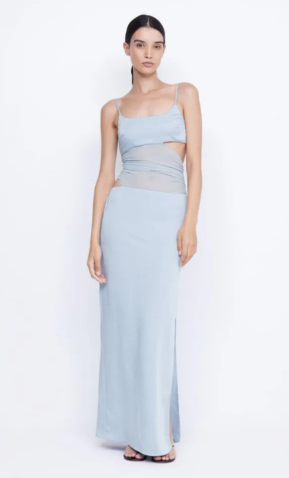 Bec Bridge MARI LOU ASYM MAXI DRESS 8211 DOVE BLUE Women Prom Dresses