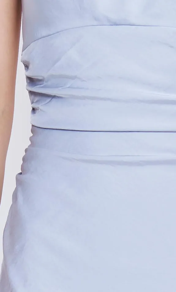 Bec Bridge MARI LOU GATHERED MAXI DRESS 8211 DOVE BLUE Women Maxi Dresses