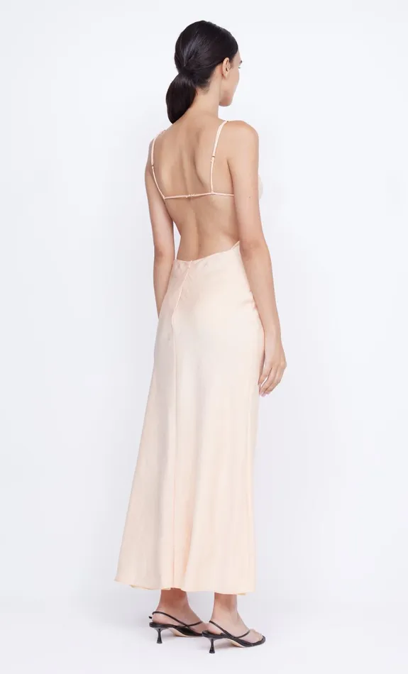Bec Bridge MARI LOU GATHERED MAXI DRESS 8211 PEACH Women Maxi Dresses