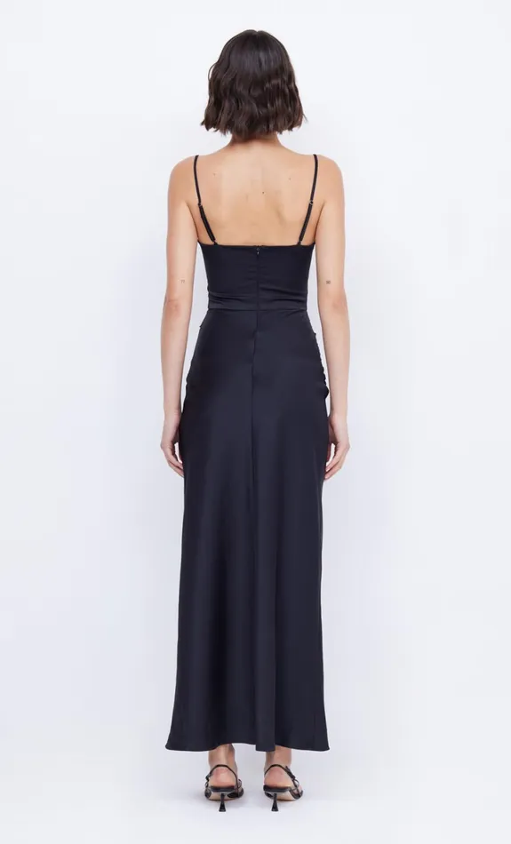 Bec Bridge MARI LOU KNOT DRESS 8211 BLACK Women Maxi Dresses
