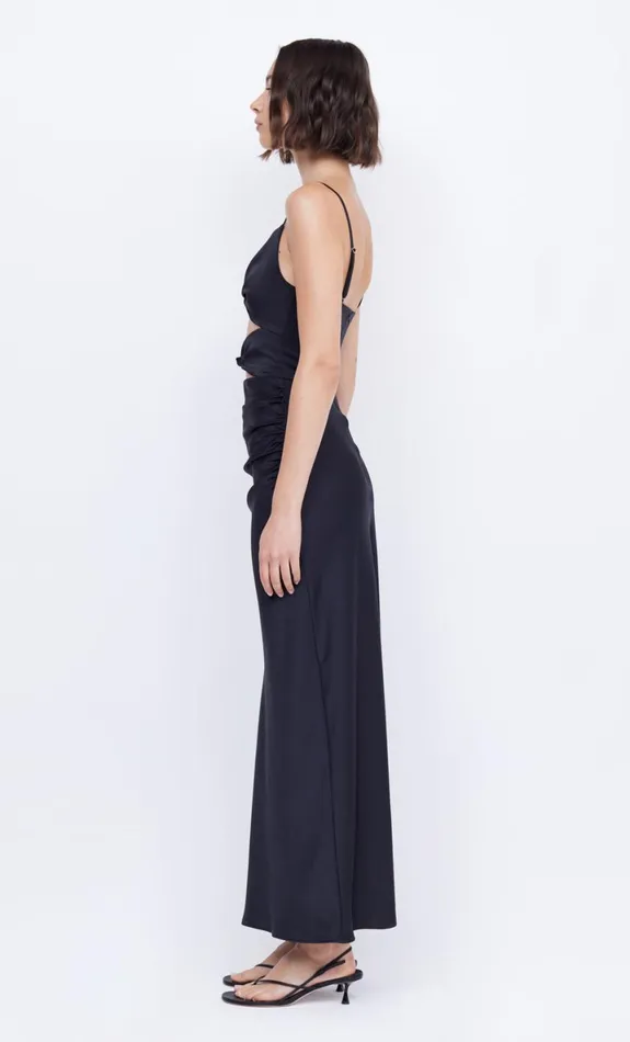 Bec Bridge MARI LOU KNOT DRESS 8211 BLACK Women Maxi Dresses