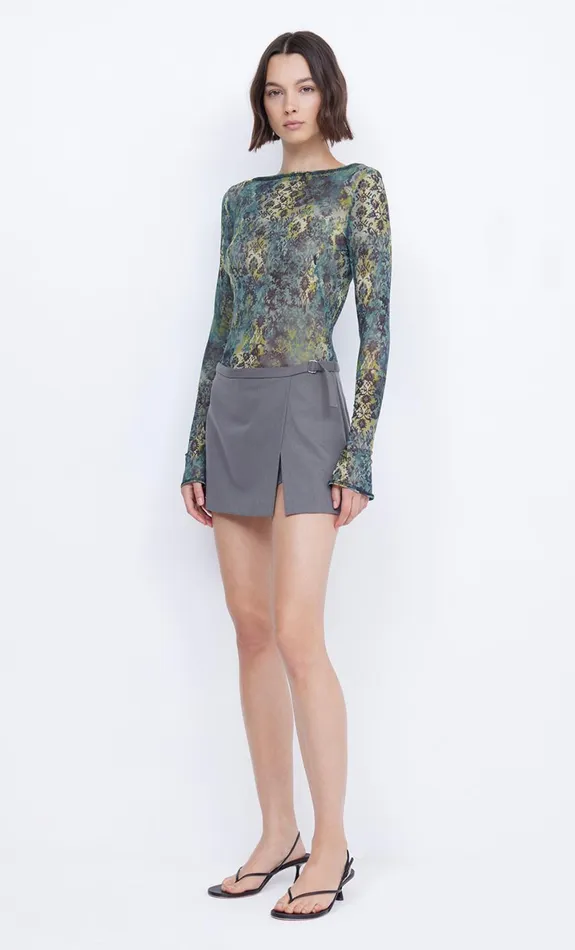 Bec Bridge MARISSA SKORT 8211 ELEPHANT GREY Women Shorts Pants
