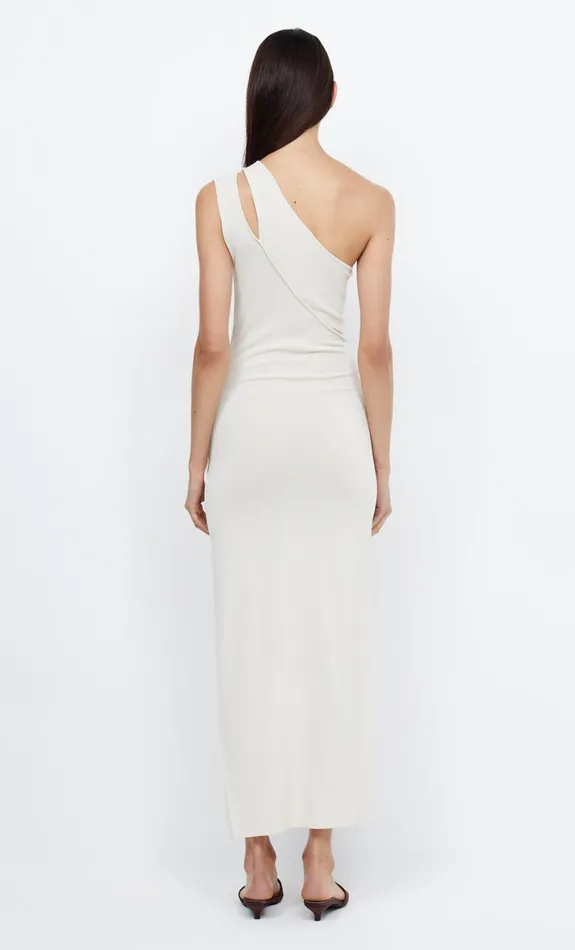 Bec Bridge MIRA ASYM KNIT MAXI DRESS 8211 IVORY Women Maxi Dresses