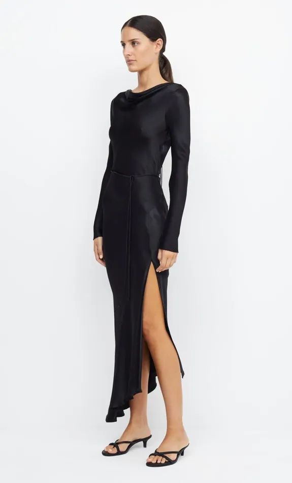 Bec Bridge MOON DANCE LONG SLEEVE MAXI DRESS 8211 BLACK Women Maxi Dresses