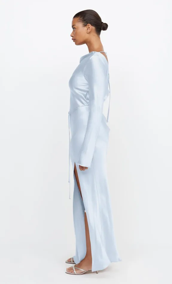 Bec Bridge MOON DANCE LONG SLEEVE MAXI DRESS 8211 DUSTY BLUE Women Maxi Dresses