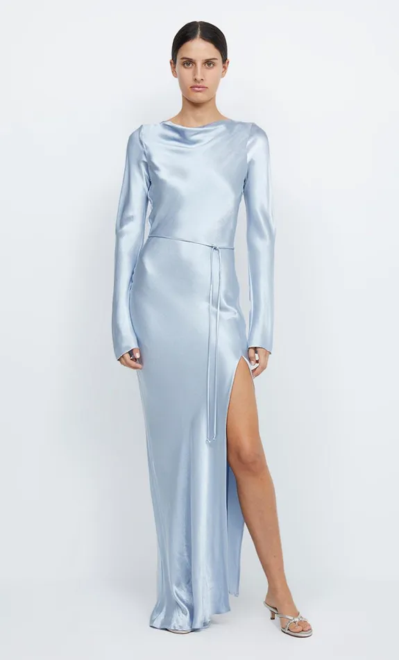 Bec Bridge MOON DANCE LONG SLEEVE MAXI DRESS 8211 DUSTY BLUE Women Prom Dresses Bec Bridge MOON DANCE LONG SLEEVE MAXI DRESS 8211 DUSTY BLUE Women Prom Dresses