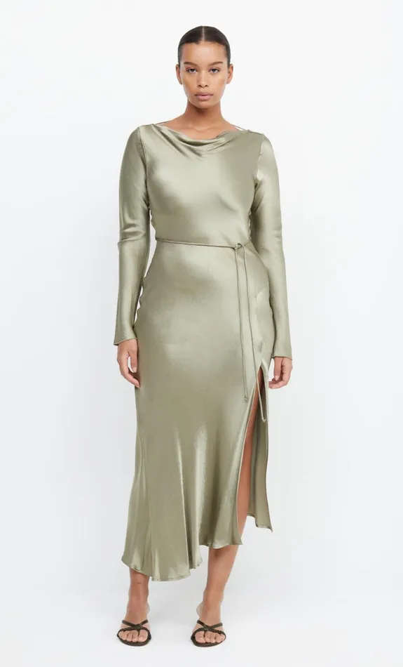 Bec Bridge MOON DANCE LONG SLEEVE MAXI DRESS 8211 SAGE Women Bridesmaid Dresses Bec Bridge MOON DANCE LONG SLEEVE MAXI DRESS 8211 SAGE Women Bridesmaid Dresses