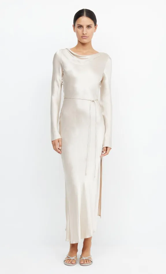 Bec Bridge MOON DANCE LONG SLEEVE MAXI DRESS 8211 SAND Women Bridesmaid Dresses Bec Bridge MOON DANCE LONG SLEEVE MAXI DRESS 8211 SAND Women Bridesmaid Dresses