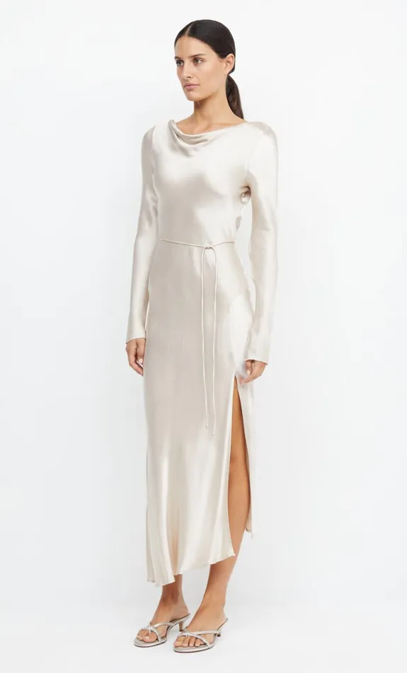 Bec Bridge MOON DANCE LONG SLEEVE MAXI DRESS 8211 SAND Women Maxi Dresses