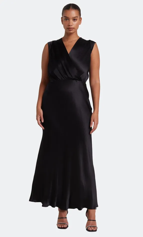 Bec Bridge MOON DANCE MAXI DRESS 8211 BLACK Women Bridesmaid Dresses