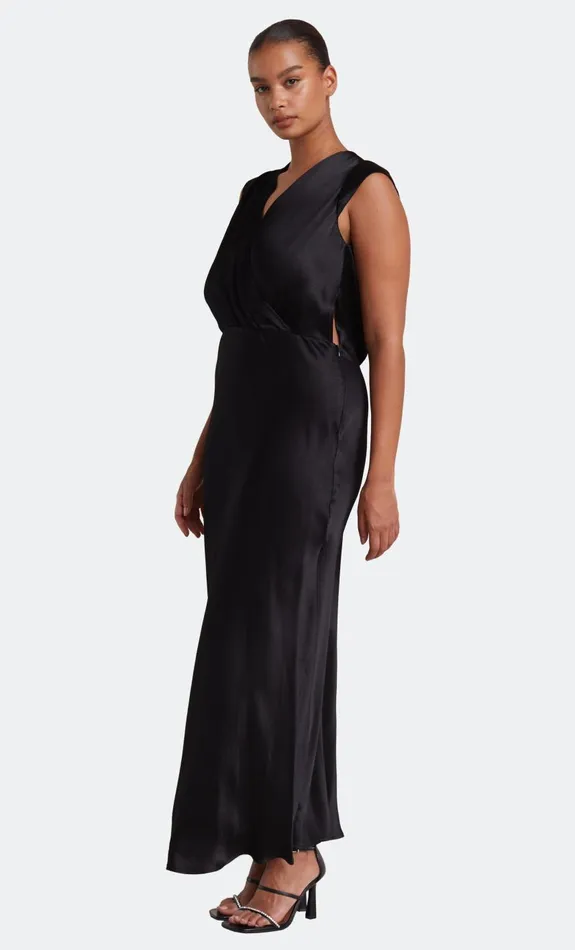 Bec Bridge MOON DANCE MAXI DRESS 8211 BLACK Women Bridesmaid Dresses