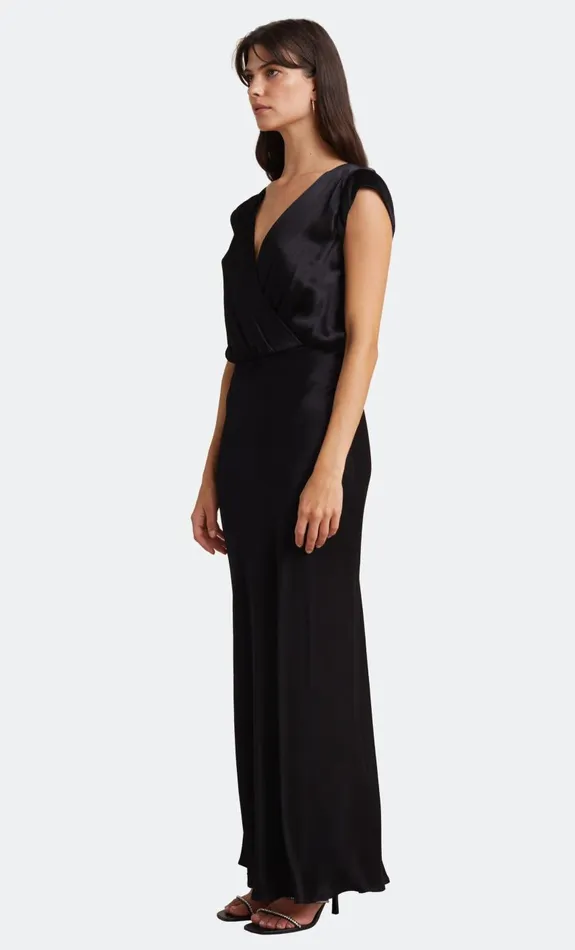 Bec Bridge MOON DANCE MAXI DRESS 8211 BLACK Women Bridesmaid Dresses