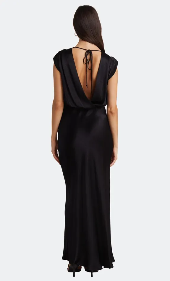 Bec Bridge MOON DANCE MAXI DRESS 8211 BLACK Women Bridesmaid Dresses