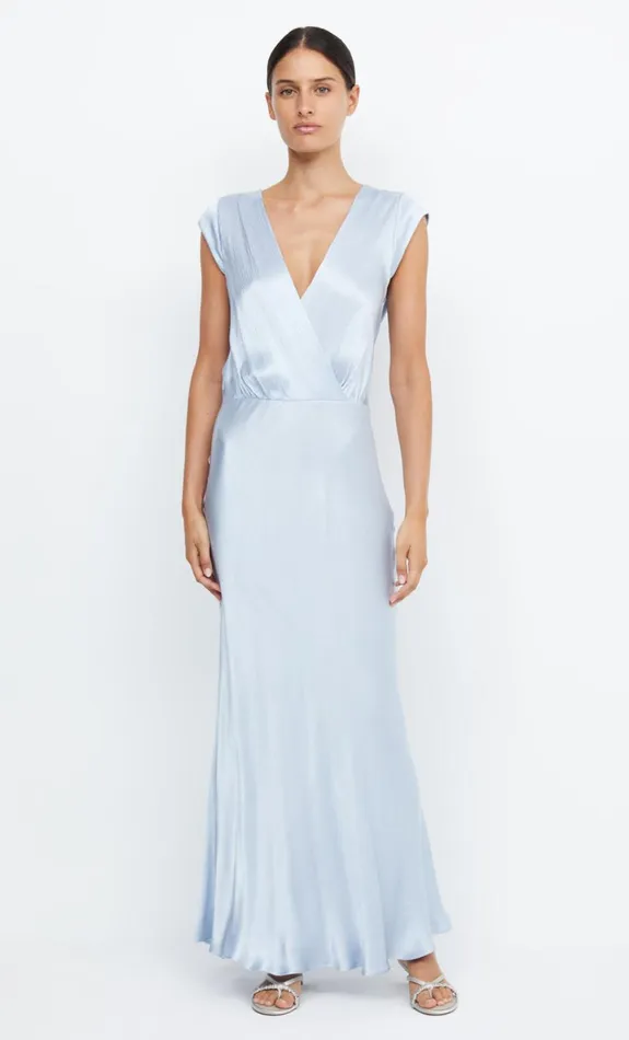 Bec Bridge MOON DANCE MAXI DRESS 8211 DUSTY BLUE Women Bridesmaid Dresses