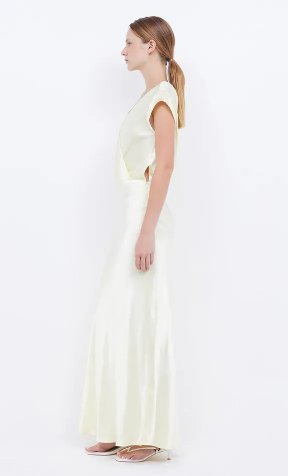 Bec Bridge MOON DANCE MAXI DRESS 8211 ICE YELLOW Women Maxi Dresses