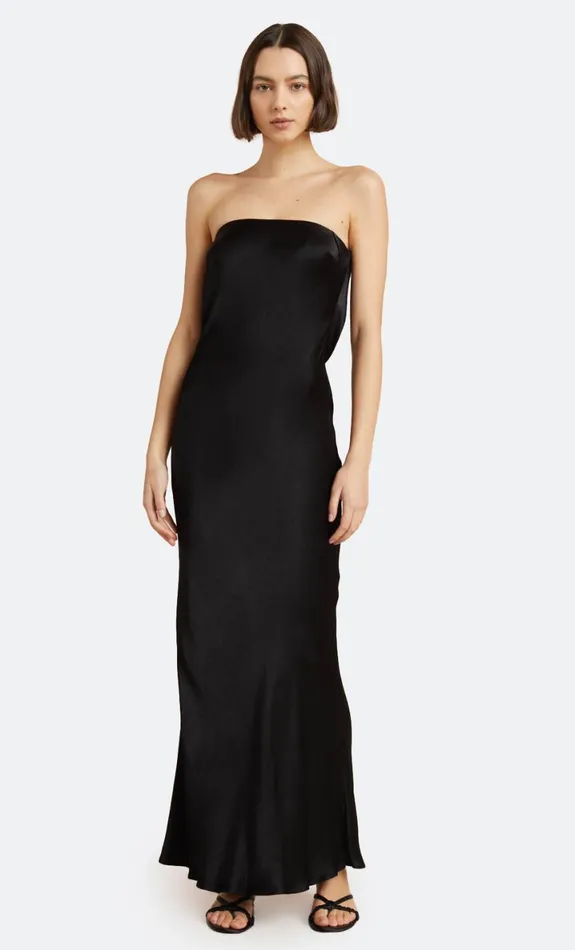 Bec Bridge MOON DANCE STRAPLESS DRESS 8211 BLACK Women Maxi Dresses