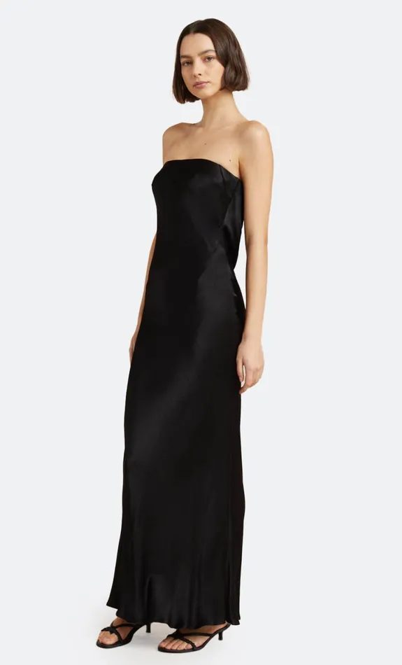 Bec Bridge MOON DANCE STRAPLESS DRESS 8211 BLACK Women Maxi Dresses