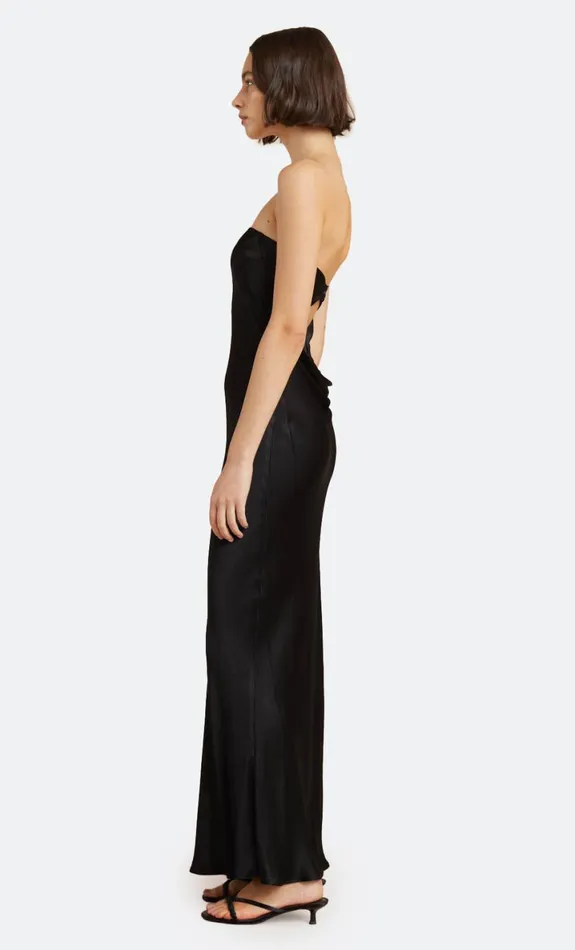 Bec Bridge MOON DANCE STRAPLESS DRESS 8211 BLACK Women Maxi Dresses