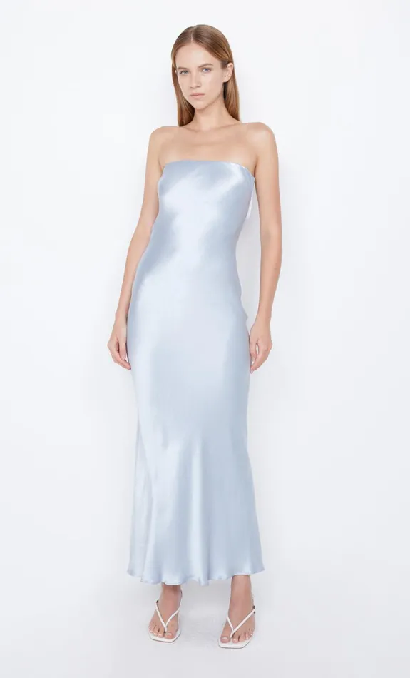 Bec Bridge MOON DANCE STRAPLESS DRESS 8211 DUSTY BLUE Women Prom Dresses