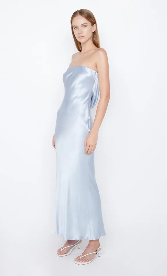 Bec Bridge MOON DANCE STRAPLESS DRESS 8211 DUSTY BLUE Women Prom Dresses
