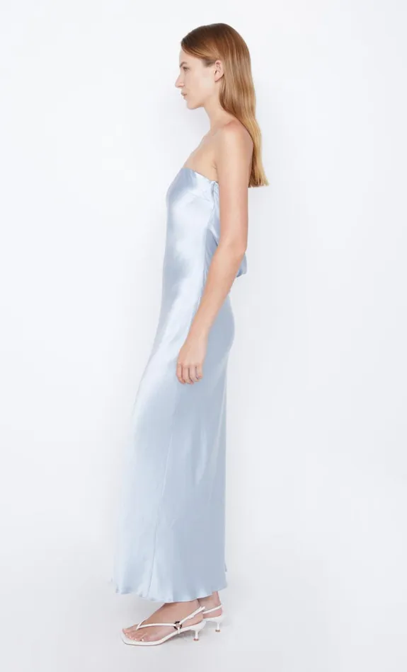 Bec Bridge MOON DANCE STRAPLESS DRESS 8211 DUSTY BLUE Women Prom Dresses
