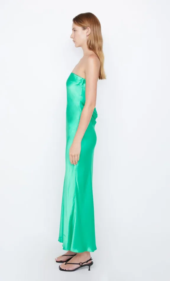 Bec Bridge MOON DANCE STRAPLESS DRESS 8211 EMERALD Women Wedding Guest
