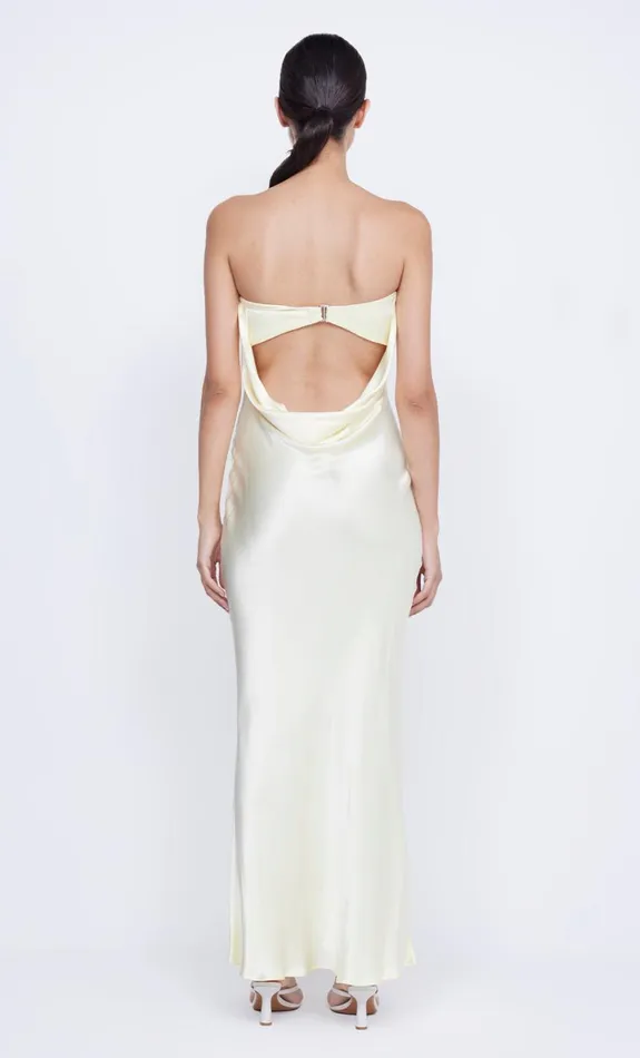 Bec Bridge MOON DANCE STRAPLESS DRESS 8211 ICE YELLOW Women Prom Dresses