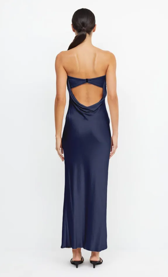 Bec Bridge MOON DANCE STRAPLESS DRESS 8211 INK Women Maxi Dresses