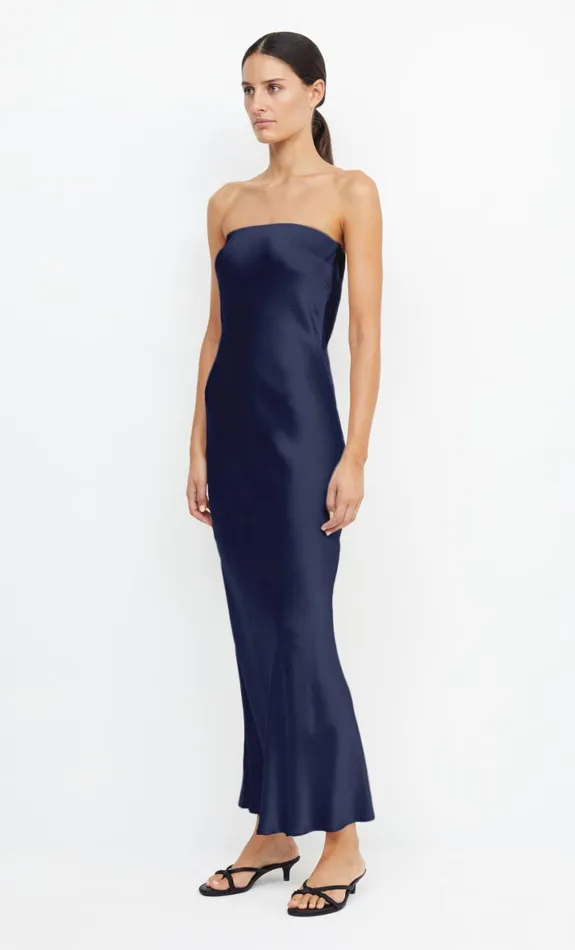 Bec Bridge MOON DANCE STRAPLESS DRESS 8211 INK Women Maxi Dresses