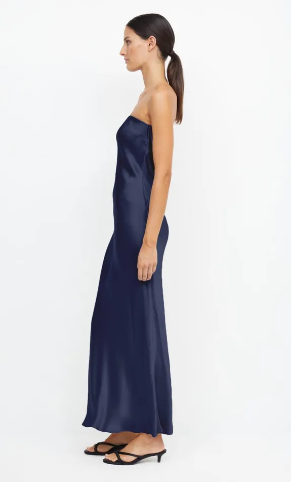 Bec Bridge MOON DANCE STRAPLESS DRESS 8211 INK Women Maxi Dresses