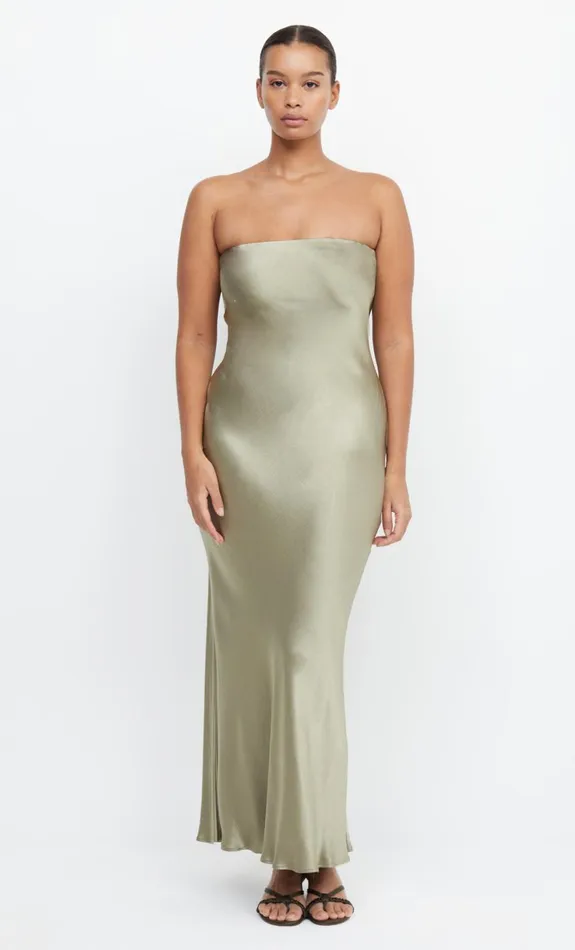 Bec Bridge MOON DANCE STRAPLESS DRESS 8211 SAGE Women Bridesmaid Dresses