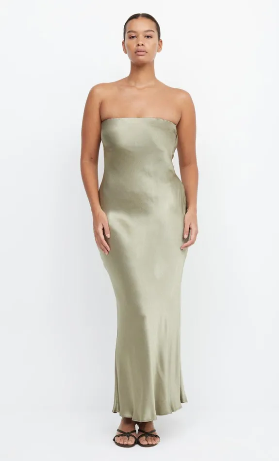 Bec Bridge MOON DANCE STRAPLESS DRESS 8211 SAGE Women Bridesmaid Dresses