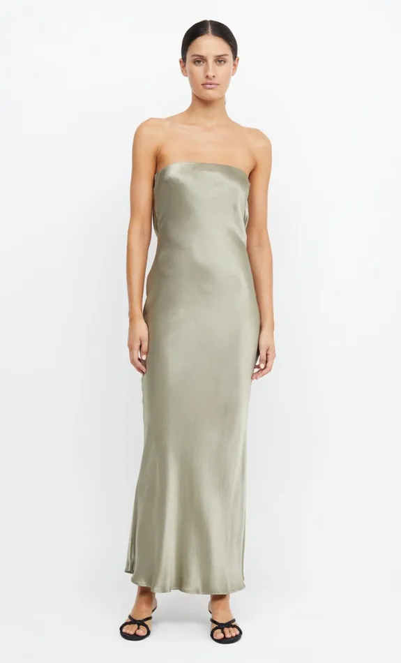 Bec Bridge MOON DANCE STRAPLESS DRESS 8211 SAGE Women Bridesmaid Dresses