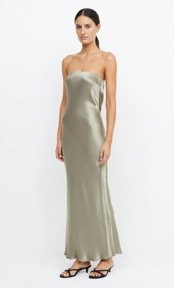 Bec Bridge MOON DANCE STRAPLESS DRESS 8211 SAGE Women Bridesmaid Dresses