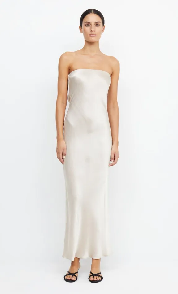 Bec Bridge MOON DANCE STRAPLESS DRESS 8211 SAND Women Bridesmaid Dresses