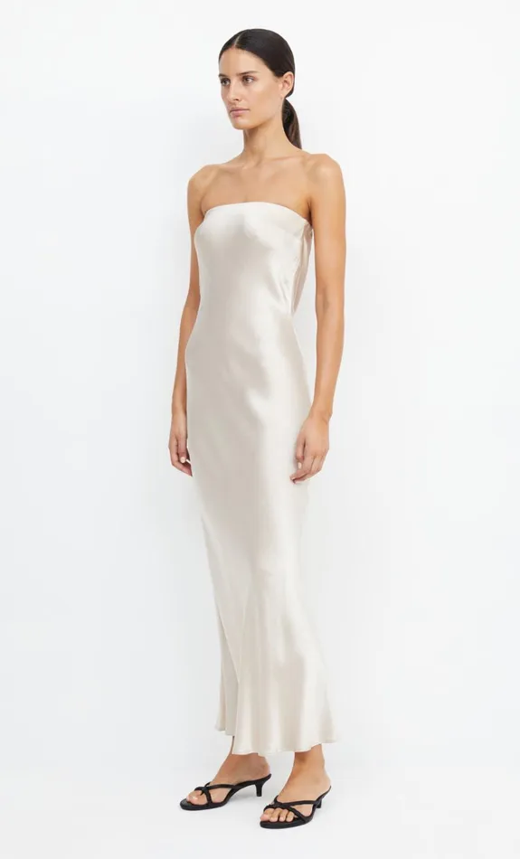 Bec Bridge MOON DANCE STRAPLESS DRESS 8211 SAND Women Bridesmaid Dresses