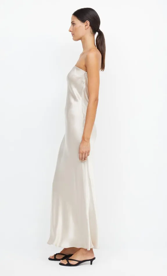 Bec Bridge MOON DANCE STRAPLESS DRESS 8211 SAND Women Prom Dresses