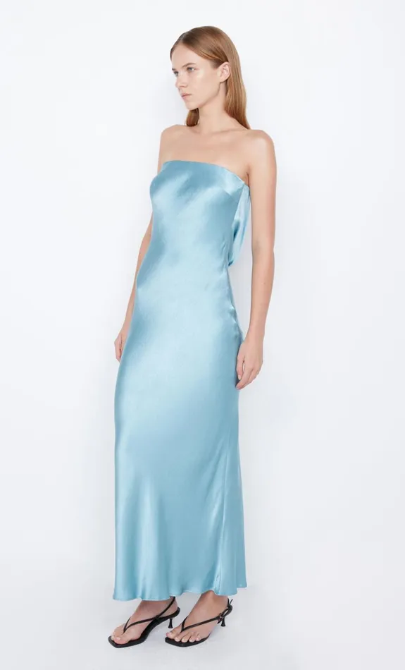 Bec Bridge MOON DANCE STRAPLESS DRESS 8211 SEA SPRAY Women Maxi Dresses