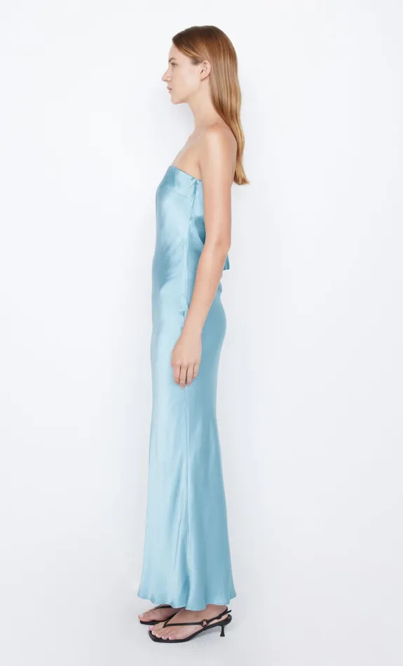 Bec Bridge MOON DANCE STRAPLESS DRESS 8211 SEA SPRAY Women Maxi Dresses