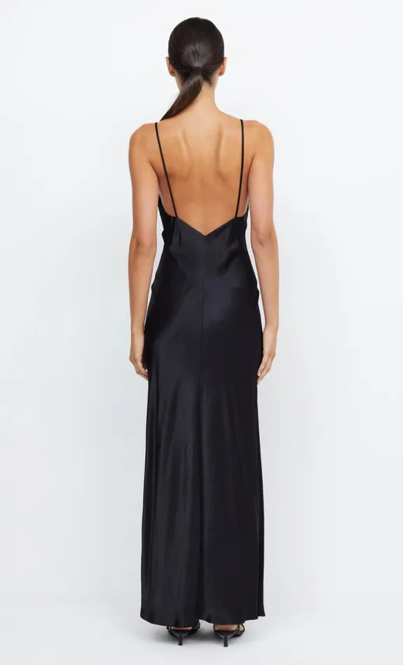 Bec Bridge MOON DANCE V MAXI DRESS 8211 BLACK Women Bridesmaid Dresses
