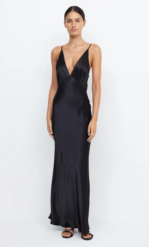 Bec Bridge MOON DANCE V MAXI DRESS 8211 BLACK Women Wedding Guest