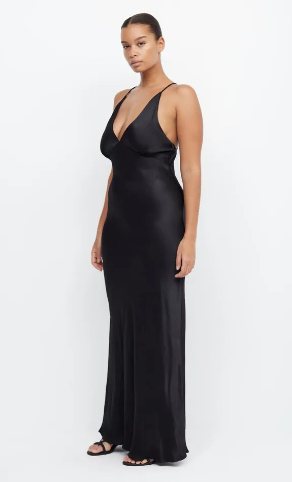 Bec Bridge MOON DANCE V MAXI DRESS 8211 BLACK Women Wedding Guest