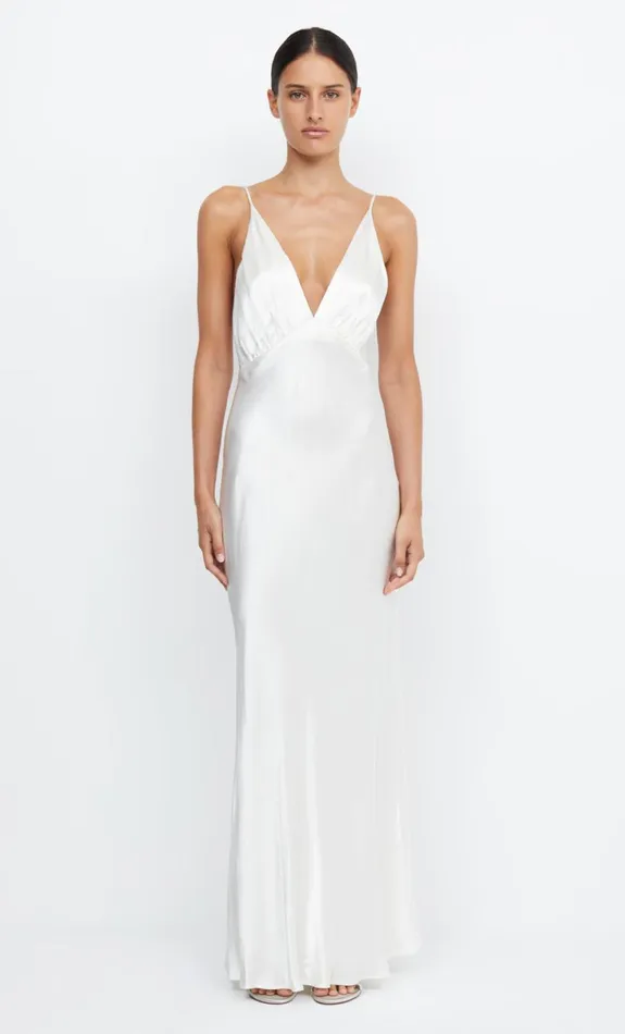 Bec Bridge MOON DANCE V MAXI DRESS 8211 IVORY Women Maxi Dresses