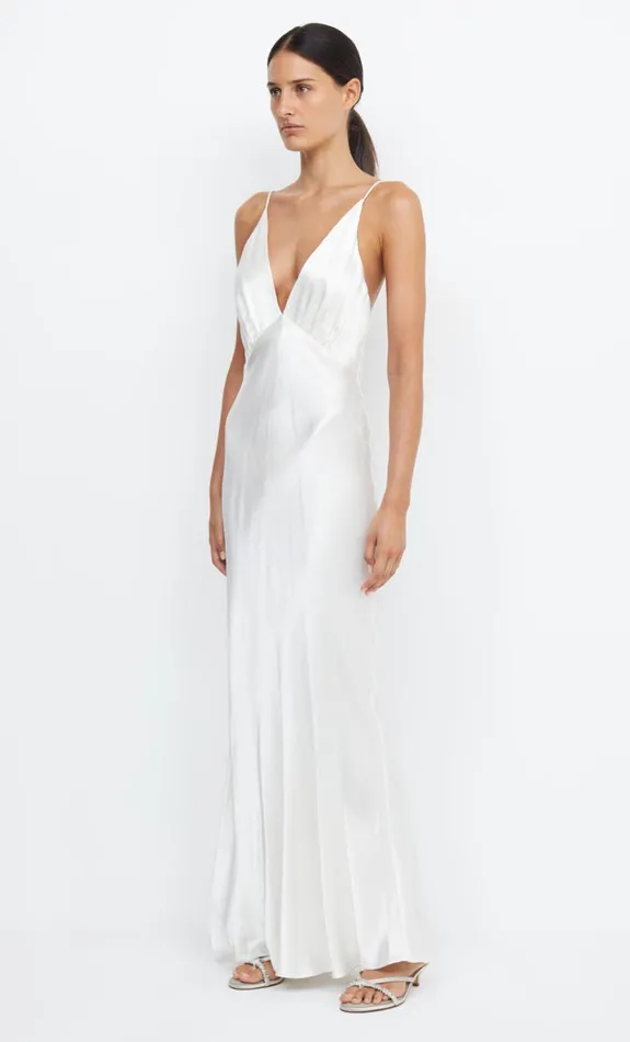 Bec Bridge MOON DANCE V MAXI DRESS 8211 IVORY Women Maxi Dresses