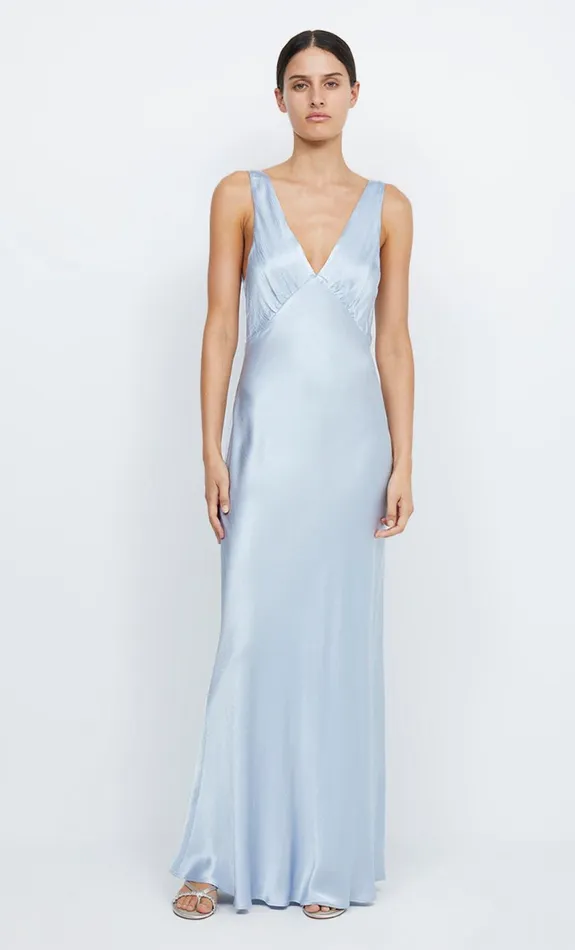 Bec Bridge MOON DANCE VERONA DRESS 8211 DUSTY BLUE Women Maxi Dresses