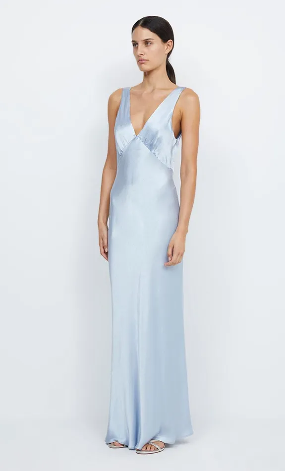 Bec Bridge MOON DANCE VERONA DRESS 8211 DUSTY BLUE Women Maxi Dresses
