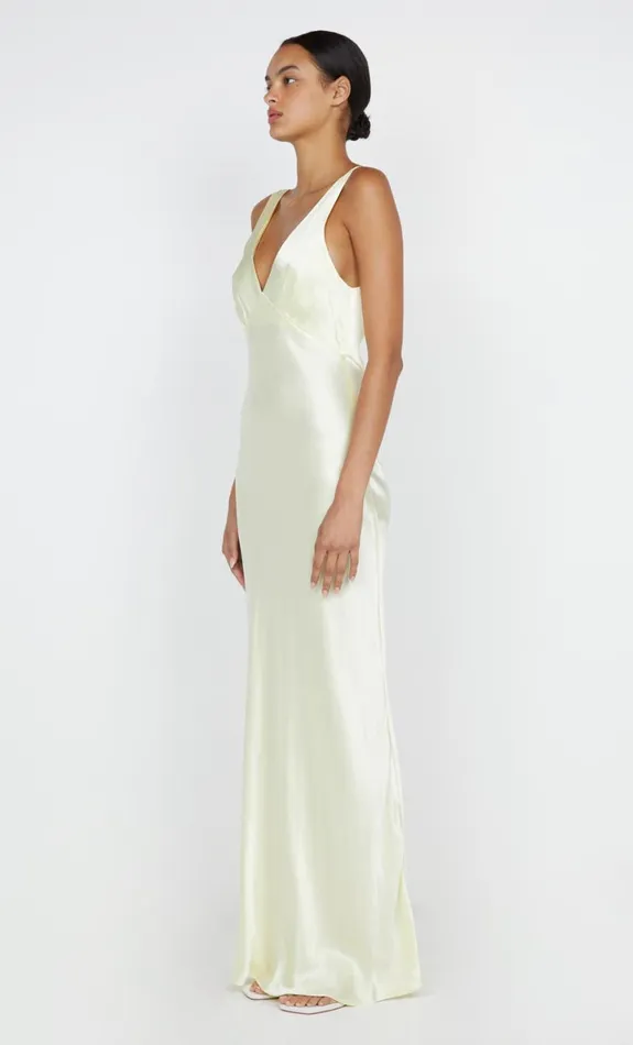 Bec Bridge MOON DANCE VERONA DRESS 8211 ICE YELLOW Women Maxi Dresses