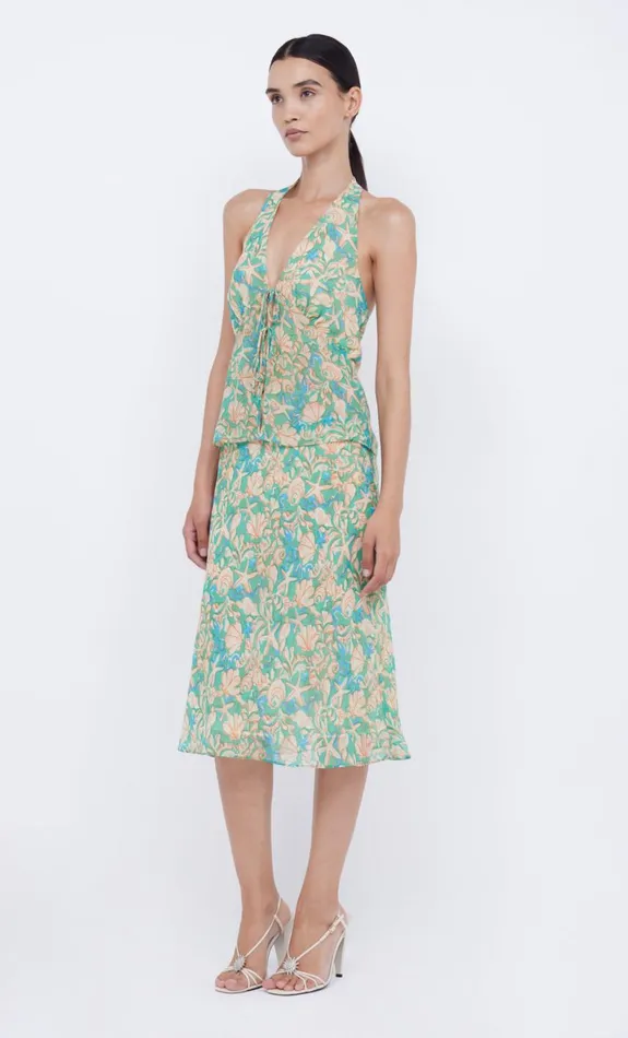 Bec Bridge OASIS BIAS MIDI SKIRT 8211 UNDER THE SEA Women Skirts