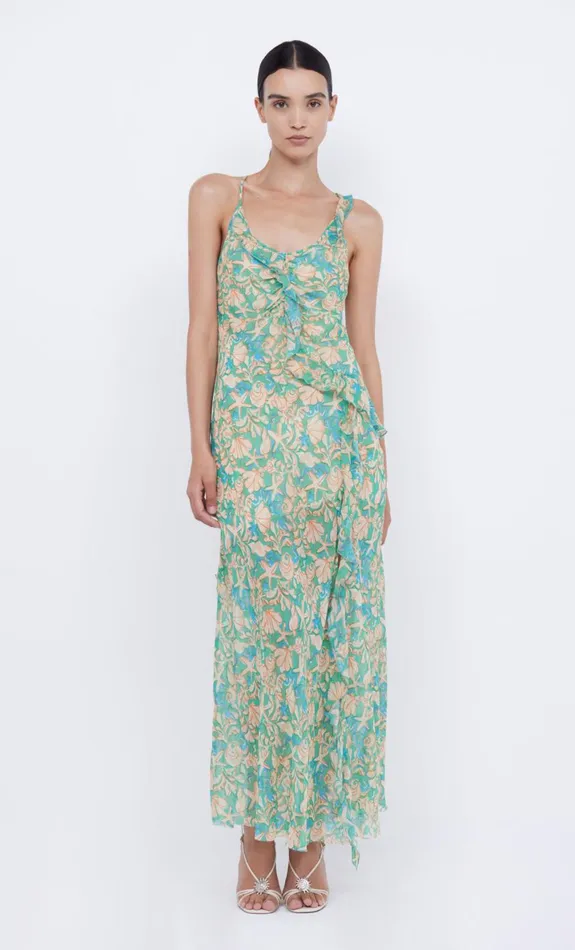 Bec Bridge OASIS FRILL MAXI DRESS 8211 UNDER THE SEA Women Wedding Guest