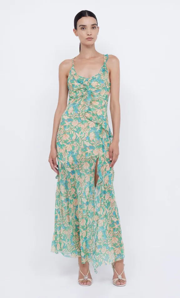 Bec Bridge OASIS FRILL MAXI DRESS 8211 UNDER THE SEA Women Wedding Guest